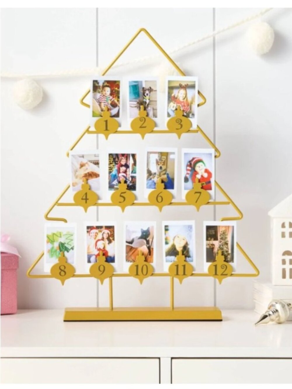 Mini Instant Film Gold Metal 12 day Advent Calendar